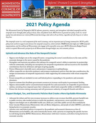 2021 Public Policy Agenda image