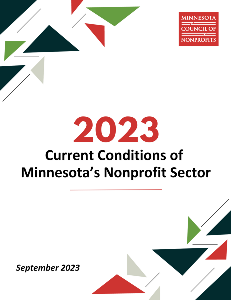 2023 Current Conditions of Minnesota's Nonprofit Sector Report - Cover