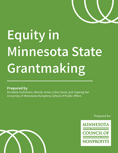 Equity in Minnseota State Grantmaking cover image