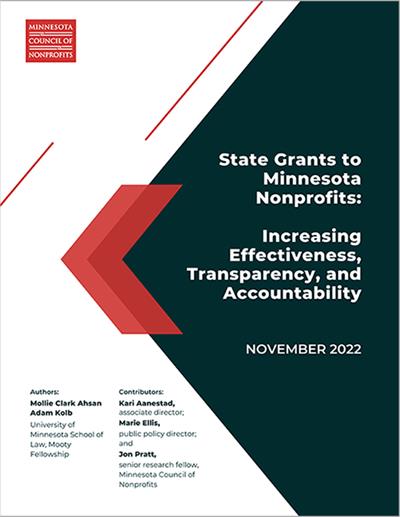 State Grants to Minnesota Nonprofits cover image